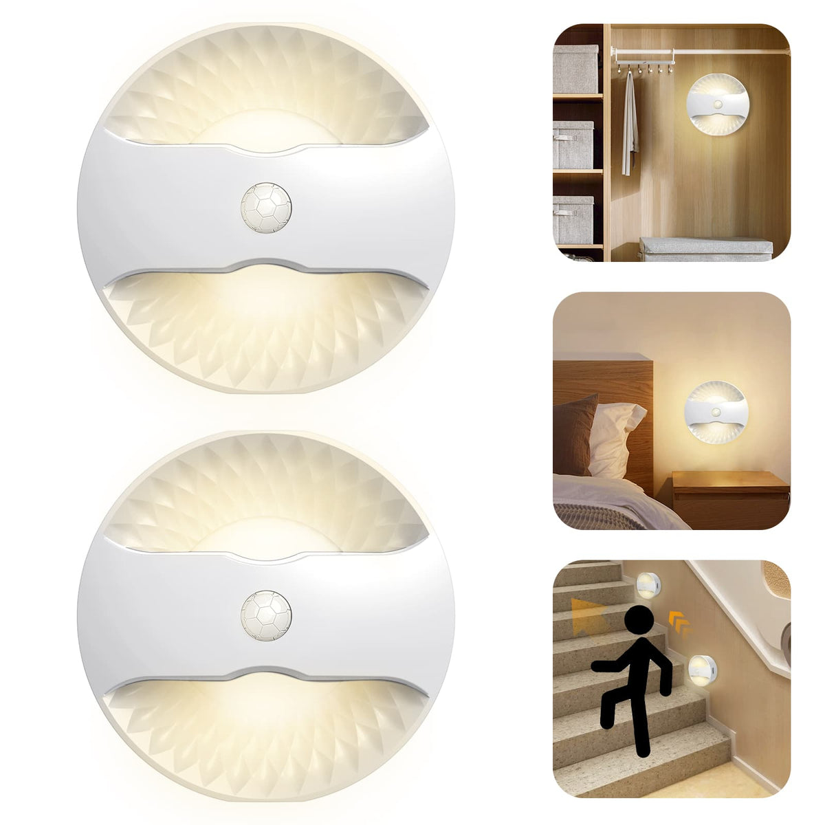 Motion Activated Night Lights (2 Pack)