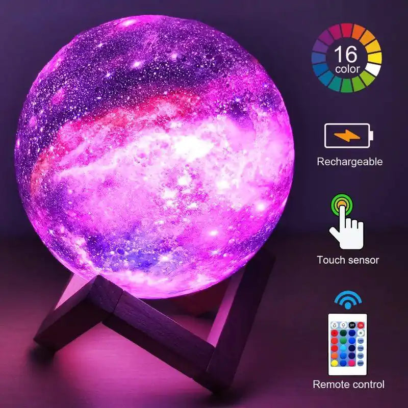 Galaxy Moon Lamp  - Nova Lights